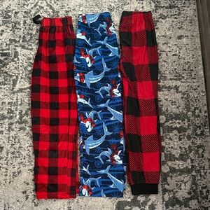 Kids Pajamas Set - Red, Blue, Black Plaid